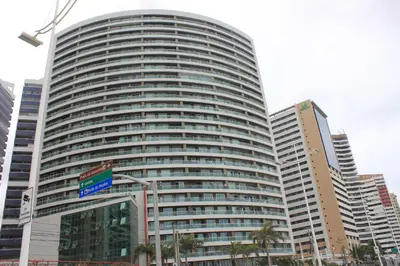 O edifício onde o aparthotel está situado
