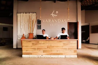Os clientes hospedados em Hotel Varandas Beach