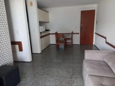A cozinha ou kitchenette de Atlantico Residence Beira Mar