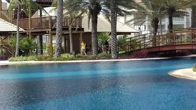 A piscina em ou perto de apartamento vista mar