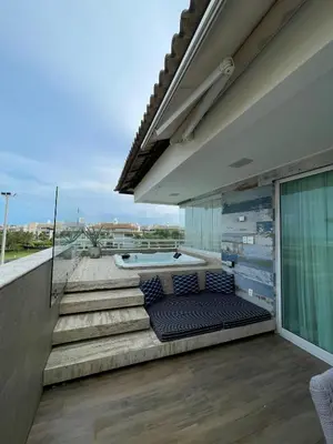 Uma varanda ou terraço em Golf Ville Resort Brisa do Golf -Apartamentos e Cobertura