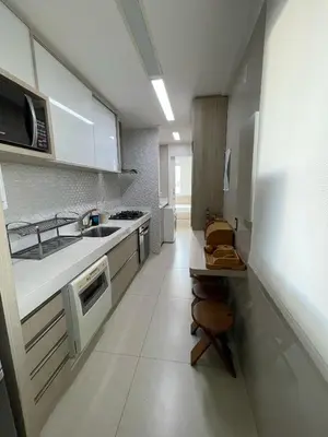 A cozinha ou kitchenette de Golf Ville Resort Brisa do Golf -Apartamentos e Cobertura
