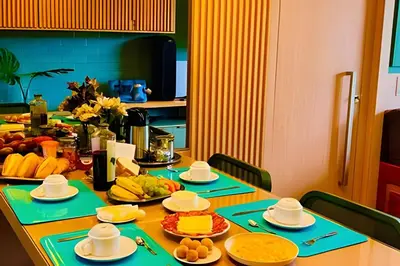 Refeições na casa de férias ou nas proximidades