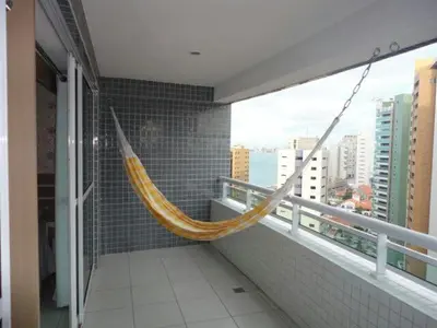A planta de Apart Vista Mar para até 6 pessoas