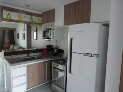 A planta de Apart Vista Mar para até 6 pessoas