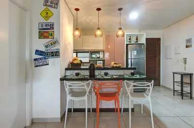 A cozinha ou kitchenette de Wai Wai Cumbuco Apartamento Térreo