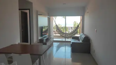 Uma área de estar em Residence Taormina no Cumbuco