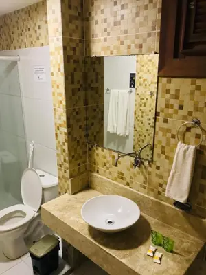Uma casa de banho em Hotel Pousada Latitude