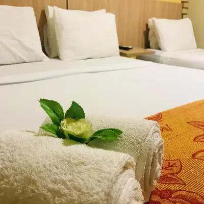 Uma cama ou camas num quarto em Hotel Pousada Latitude