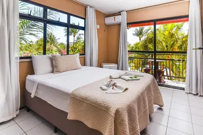Uma varanda ou terraço em Pousada Brasil Cumbuco