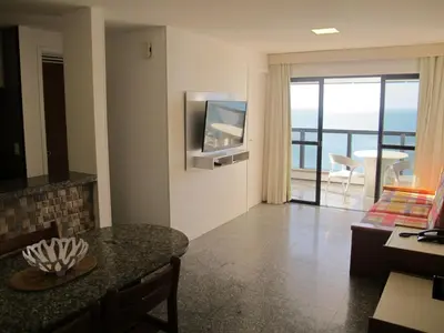 Uma televisão e/ou sistema de entretenimento em Particular Iracema Residence