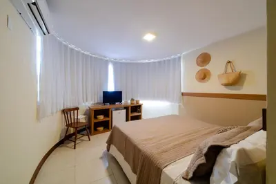 Uma cama ou camas num quarto em Fortmar Hotel