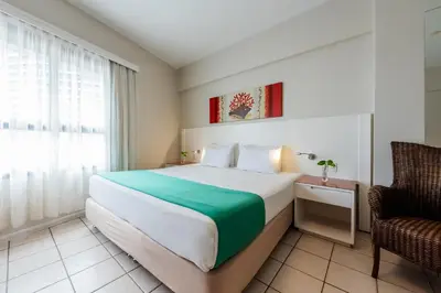 Uma cama ou camas num quarto em Bourbon Hotel Fortaleza