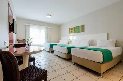 Uma cama ou camas num quarto em Bourbon Hotel Fortaleza
