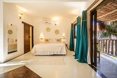 Uma cama ou camas num quarto em Casa Elea