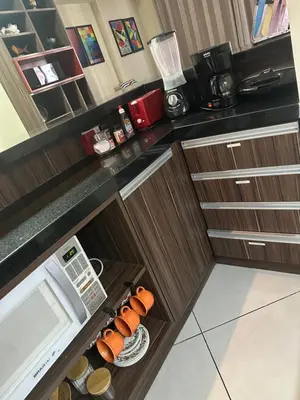 A cozinha ou kitchenette de Landscape Beira Mar Fortaleza