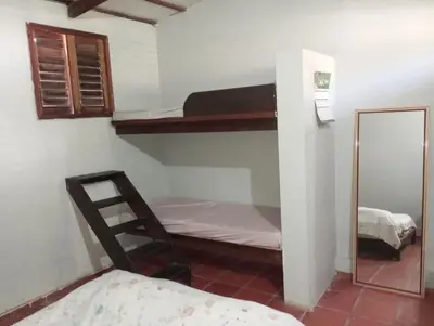 Uma cama ou camas num quarto em Hospedagem da Keila Matos
