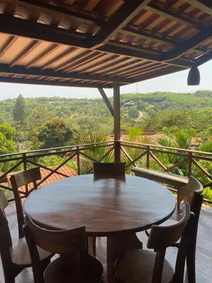 Uma varanda ou terraço em Guaramiranga Monte Verde