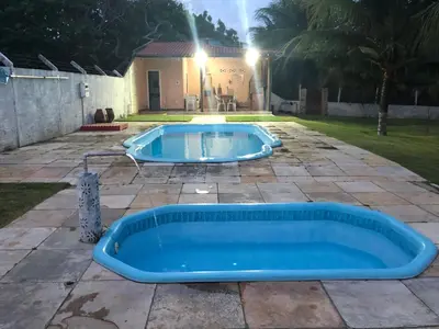 A piscina em ou perto de Casa de 4 quartos á 6Km da praia de Lagoinha-ce