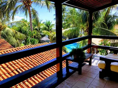 Uma varanda ou terraço em Hotel e Pousada La Dolce Vita