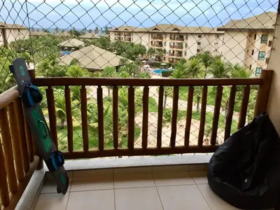 Uma varanda ou terraço em VG Sun Cumbuco - Apartamento de Temporada na Praia do Cumbuco