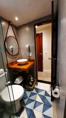 Uma casa de banho em Pousada do Paiva