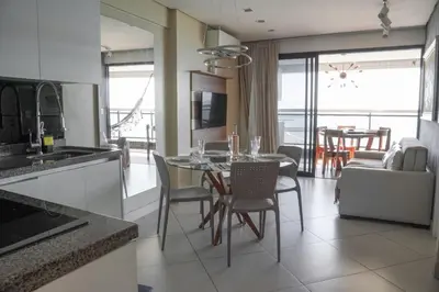 A cozinha ou kitchenette de Beira Mar Fortaleza Landscape Platinum