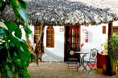 Um pátio ou outra área exterior em Pousada Villa Caju