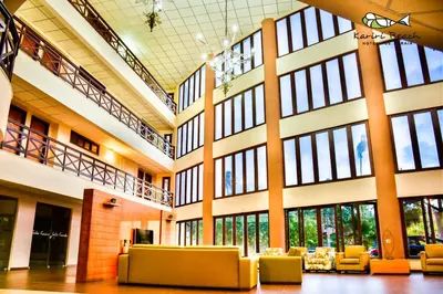 Uma área de estar em Kariri Beach Hotel