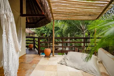 Uma varanda ou terraço em Villa Niros - Aldeia Jericoacoara