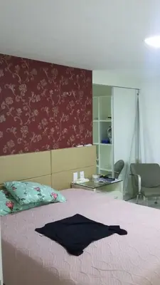 Uma cama ou camas num quarto em Apartamento em Golf Ville Resort