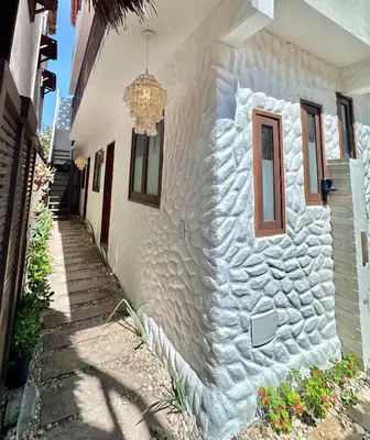 O edifício onde o apartamento está situado