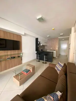 Uma área de estar em Landscape Apartamento Beira Mar 1203TB