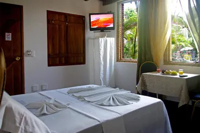 Uma cama ou camas num quarto em Pousada Presidente Hotel