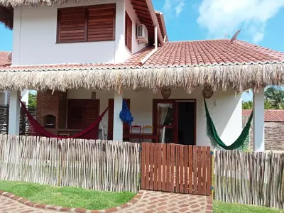 O edifício onde a casa de férias está situado