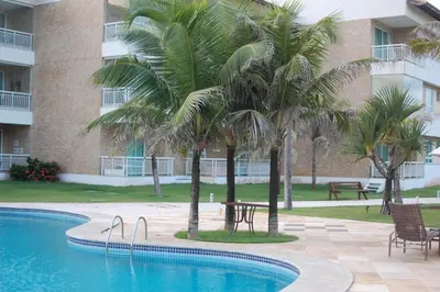 A piscina em ou perto de Apartamento à Beira Mar Porto das Dunas - Paraiso das Dunas