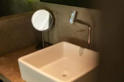 Uma casa de banho em Hotel VilaVeraTheresa