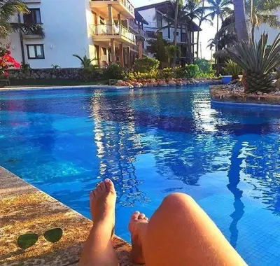 A piscina em ou perto de Taiba Beach Resort Casa com piscina