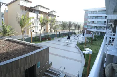 O edifício onde o apartamento está situado
