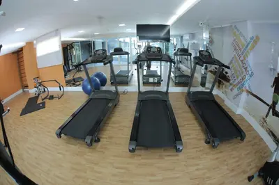 O centro de fitness e/ou as comodidades de fitness de Apart Porto das Dunas