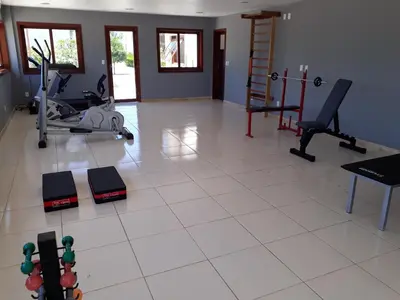 O centro de fitness e/ou as comodidades de fitness de Apartamento Taíba Beach Resort