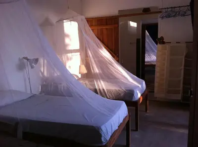 Uma cama ou camas num quarto em Casa da Gwen