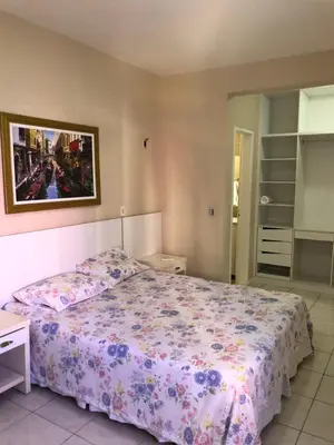 Uma cama ou camas num quarto em Apto próximo ao Shopping Iguatemi e Centro de Eventos