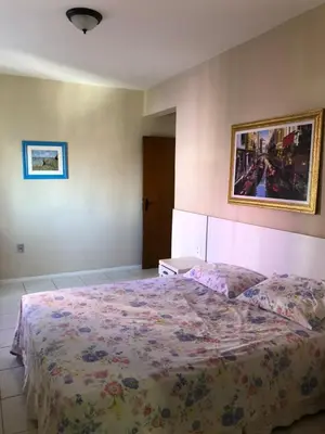 Uma cama ou camas num quarto em Apto próximo ao Shopping Iguatemi e Centro de Eventos