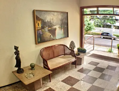 Uma área de estar em Aldeota Praia Hotel
