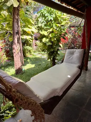 Um jardim no exterior de Cumelen