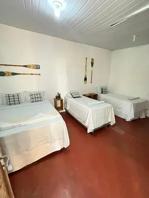 Uma cama ou camas num quarto em Mar de Jeri