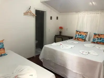 Uma cama ou camas num quarto em Mar de Jeri
