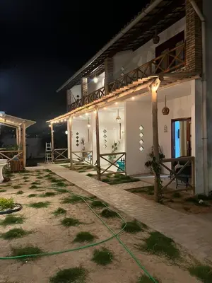 O edifício onde a casa de hóspedes está situado