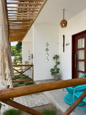 Uma varanda ou terraço em Pousada Paracuru Surf